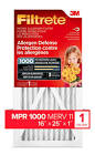 Filtrete Combo Pack, Micro Allergen MPR 1000 & Ultra Allergen MPR 1500, 16-in x 25-in x 1-in, 3-pk 3M