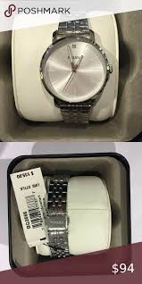 Fossil Bq3566 Lexie Luther Three Hand Stainless St Case Size 34 Mm Movement Quartz Platform Lexie Luther Strap Materia Fossil Accessories Fossil Three Hands