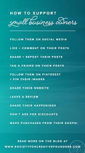 Setting social goals for your small business. 17 Different Ways To Support Small Businesses In 2020 Society For Creative Founders