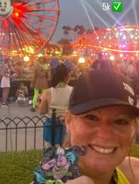 Friend completes 5k in Disneyland
