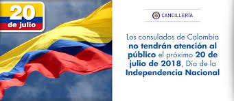 Para muchos causa confusión identificar lo sucedido el 20 de julio de 1810 y el 7 de agosto de 1819. Los Consulados De Colombia No Tendran Atencion Al Publico El Proximo 20 De Julio De 2018 Dia De La Independencia Nacional Consulado De Colombia En Frankfurt