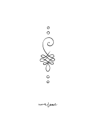 Unalome Sacred Geometry Spiritual Tattoo Design Spiritual Tattoos Unalome Tattoo Symbolic Tattoos