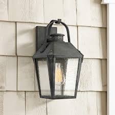 Quoizel Carriage 15 High Mottled Black Outdoor Wall Light 19w15 Lamps Plus