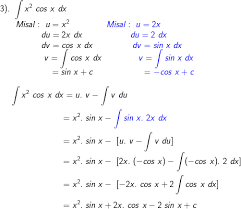 Selesaikan integral parsial berikut ini dengan cara formulasi. Teknik Integral Parsial Rumus Contoh Soal Dan Pembahasan Bachtiarmath Com