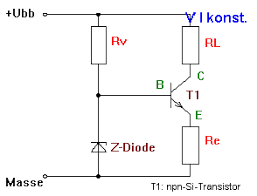 Konstantstromquelle Mit Einem Npn Transistor Volkers Elektronik Bastelseiten