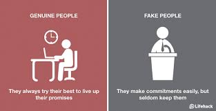 You have a good head on your shoulders. Fake Vs Genuine People 8 Ways To Identify Them Bored Panda