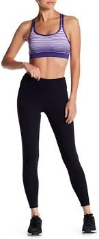 Bally Total Fitness Lace Back Tight Ankle Leggings Active