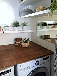Laundry Room Makeover Diy Plywood Countertop Laundry Room Countertop Small Laundry Room Organization Laundry Room Decor
