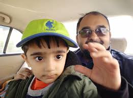 Sunday outing with Bade Papa and Dhruv only 😁😄😍🚴