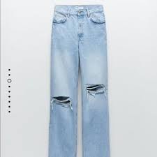 Zara Jeans Zara Wide Leg Hi Rise Jeans Tik Tok Famous Poshmark