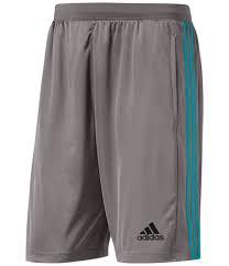 adidas mens 3 stripe training athletic workout shorts