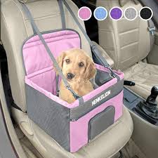 Amazon Com Henkelion Pet Dog Booster Seat Deluxe Pet Booster Car Seat For Small Dogs Medium Dogs Reinfo In 2020 Dog Car Booster Seat Pet Booster Seat Dog Car Seats