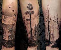 Qual o significado da tatuagem floresta negra? | Sleeve tattoos, Forest tattoos, Half sleeve tattoo