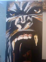 Wayne's painting of peter jacksons king kong. King Kong Painting By Dustin Burnette