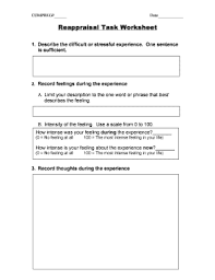 Cognitive skills worksheets story continues qtrobot engages children with meaningful play based activities a broad range of skills related to social 001 quot problems with thinking skills and memory. Cognitive Reappraisal Worksheet Fill Online Printable Fillable Blank Pdffiller