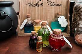 A simple diy craft tutorial idea for halloween decor and parties. How To Make Harry Potter Potion Bottles Live Love Local