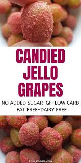 Fun Frozen Jello Grapes Recipe Grape Recipes Sugar Free Jello Low Carb Recipes Dessert