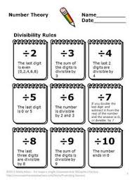 divisibility rules activities 4th grade math review games