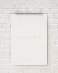 Mock Up Blank Poster Hanging On The White Brick Wall Background Blank Poster H Sponsored Hanging White In 2020 Hanging Posters Blank Poster White Brick Walls