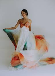 Colourful ombré wedding dress for brides wanting to inject some colour into their wedding dress ombré is certainly the way to do this without going over the top. All Categories