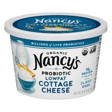H‑e‑b select ingredients low fat 1% milkfat small curd cottage cheese, 24 oz. Nancy S Organic Low Fat Cottage Cheese Shop Cottage Cheese At H E B