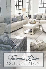Traemore Linen Sofa Ashley Furniture Living Room Couch Upholstery Ashley Furniture
