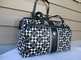 Black And White Coach Purse Coach F1077 F15132 Chelsea Heritage Signature Stripe Black White Satchel Purse Coach Satchel Satchel Purse Coach Purses Purses