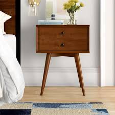 Grady 2 Drawer Solid Wood Nightstand In 2020 Wood Nightstand Bedroom Night Stands Solid Wood Platform Bed