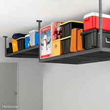 No Two Garages Are The Same So Choose A Ceiling Storage Rack With Adjustable Heights To Fit Garage Ceiling Storage Overhead Garage Storage Garage Organization