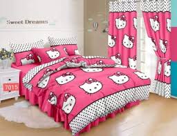 Unfollow hello kitty home decor to stop getting updates on your ebay feed. 5d 4in1 Pink Hello Kitty Home Decor Beddings Single Double Queen Bed Sheet Cotton Shopee Philippines