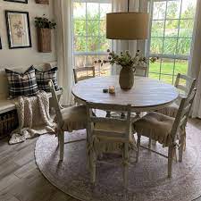 Rugs under dining tables are a point of confusion for so many people, that i thought it best i help make sense of it for you. 7 Dos And Don Ts When Styling Your Round Rug The Ruggable Blog Ruggable