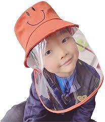 Kids Protective Hat Removable Full Face Shield Fisherman Hat For Children Safety Cover Windproof Dustproof Face Pro Fisherman Hat Face Protection Safety Cover