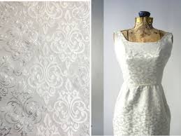 Damask List Of The Trendiest Wedding Dress Material And Fabrics Everafterguide Wedding Dress Material Ball Gown Dresses Silk Wedding Gown
