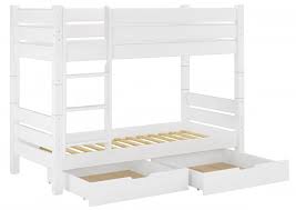 Letto A Castello 100x200 Bianco Anche Per Adulti Divisibile Con Due Cassetti 60 16 10wt80s2 Letto A Castello Letti Mobili Italiano