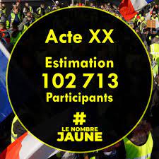 L'ambiance de la manifestation aux invalides est festive, calme. Acte 20 Des Gilets Jaunes 33 700 Manifestants Selon L Interieur Des Heurts A Paris Et En Regions Actu