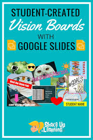 Free printable vision board template to help you achieve your goals and new years resolutions. Student Created Vision Boards With Google Slides Shake Up Learning