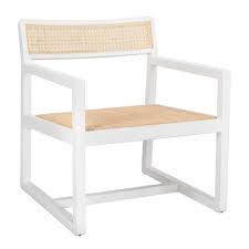 Safavieh Lula Coastal White Natural Accent Chair Lowes Com Accent Chairs Furniture Chair