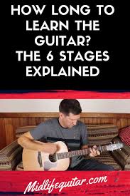 How Long It Takes To Learn Guitar The 6 Stages Learn Guitar Learn Acoustic Guitar Learn Guitar Songs