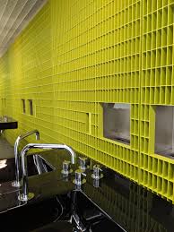 Fondazione Prada Torre Interior Design Bright Green Bathroom