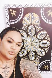 Love this❤️❤️ Miss Samoa 2019/ Miss Pacific Islands 2020 Fonoifafo  McFarland-Seumanu being interviewed for @tagatapasifika (airing tomorrow)  in front of our new artwork at the @samoatourism office in Apia 🇼🇸 🙌🏽  Have