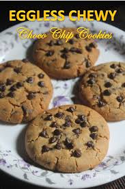 Eggless Chewy Chocolate Chip Cookies Recipe Cookies Recipe Recipe Eggless Chocolate Chip Cookies Chewy Chocolate Chip Cookies Choco Chip Cookies