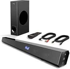 A home theater receiver to power your speakers. Amazon Com Sound Bar Tv Sound Bar With Subwoofer 120w 2 1 Soundbar Wired Wireless Bluetooth 5 0 Speaker For Tv 34 Inch Hdmi Optical Aux Usb Wall Mountable Bass Adjustable Surround Sound For Home Theater Electronics