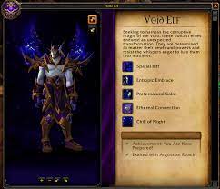 I cannot unlock a void elf . Allied Race Unlock Requirements Are Account Wide Wowhead News