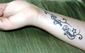 For tyler, tattoo is a conversation starter to get … 30 Fantastic Carpe Diem Tattoos On Wrist
