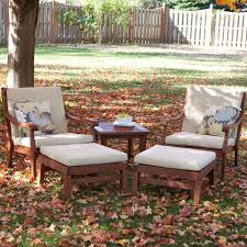 Have To Have It Pair Of Arbor Outdoor Lounge Chairs And Ottomans With Table 849 99 Wood Lounge Chair Outdoor Decor Patio Furniture