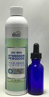 Add food grade hydrogen peroxide to 8 oz. 3 Food Grade H2o2 8 Oz Bottle With Dropper The One Minute Miracle