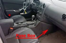 2006 pontiac g6 base v6. Fuse Box Diagram Pontiac G6 2005 2010