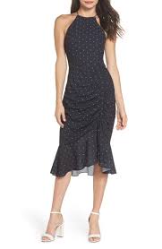 Free Shipping And Returns On Cooper St Portia High Neck Midi Dress At Nordstrom Com P Strategic Gathering High Neck Midi Dress Stylish Formal Dresses Dresses