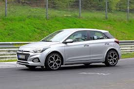 Bei der sportversion des kleinwagens kommen die gleichen zutaten wie beim i30 n zum einsatz: New Hyundai I20 N Hot Hatch Tests At The Nurburgring Autocar