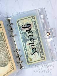 Budget Binder With Money Pockets Custom Clear Budgeting Etsy Budget Binder Money Envelope System Cash Envelopes